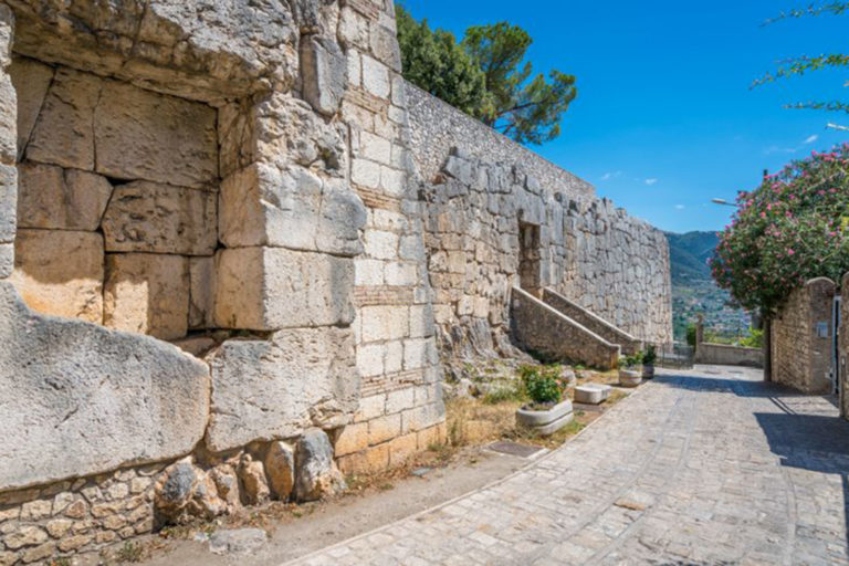 Megalithic walls in Alatri acropolis, province of Frosinone, Laz